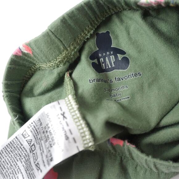 Baby Gap 2-Piece Floral Matching Bodysuit & Leggings Set Green Size 3-6 months - Picture 7 of 7